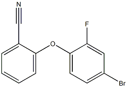 2-(4-bromo-2-fluorophenoxy)benzonitrile 구조식 이미지