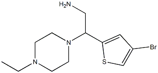 2-(4-bromothiophen-2-yl)-2-(4-ethylpiperazin-1-yl)ethan-1-amine Structure