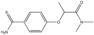 2-(4-carbamothioylphenoxy)-N,N-dimethylpropanamide 구조식 이미지