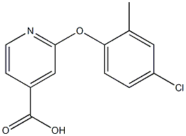 2-(4-chloro-2-methylphenoxy)pyridine-4-carboxylic acid Structure