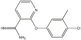 2-(4-chloro-3-methylphenoxy)pyridine-3-carboximidamide 구조식 이미지