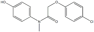 2-(4-chlorophenoxy)-N-(4-hydroxyphenyl)-N-methylacetamide Structure