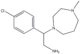 2-(4-chlorophenyl)-2-(4-methyl-1,4-diazepan-1-yl)ethan-1-amine 구조식 이미지