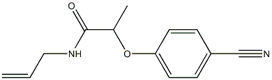 2-(4-cyanophenoxy)-N-(prop-2-en-1-yl)propanamide Structure