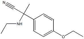 2-(4-ethoxyphenyl)-2-(ethylamino)propanenitrile 구조식 이미지