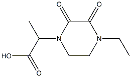 2-(4-ethyl-2,3-dioxopiperazin-1-yl)propanoic acid Structure