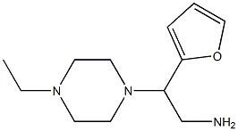 2-(4-ethylpiperazin-1-yl)-2-(2-furyl)ethanamine Structure