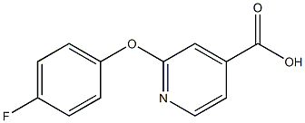 2-(4-fluorophenoxy)pyridine-4-carboxylic acid 구조식 이미지