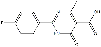 2-(4-fluorophenyl)-4-methyl-6-oxo-1,6-dihydropyrimidine-5-carboxylic acid 구조식 이미지