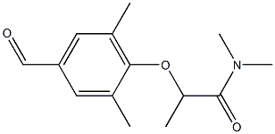 2-(4-formyl-2,6-dimethylphenoxy)-N,N-dimethylpropanamide 구조식 이미지