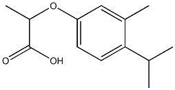 2-(4-isopropyl-3-methylphenoxy)propanoic acid Structure
