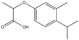 2-(4-isopropyl-3-methylphenoxy)propanoic acid 구조식 이미지