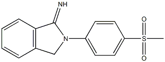2-(4-methanesulfonylphenyl)-2,3-dihydro-1H-isoindol-1-imine Structure