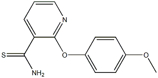 2-(4-methoxyphenoxy)pyridine-3-carbothioamide Structure