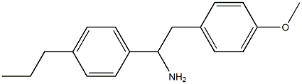 2-(4-methoxyphenyl)-1-(4-propylphenyl)ethan-1-amine Structure