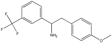 2-(4-methoxyphenyl)-1-[3-(trifluoromethyl)phenyl]ethan-1-amine 구조식 이미지