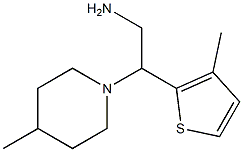 2-(4-methylpiperidin-1-yl)-2-(3-methylthien-2-yl)ethanamine Structure