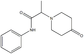 2-(4-oxopiperidin-1-yl)-N-phenylpropanamide Structure