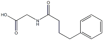 2-(4-phenylbutanamido)acetic acid 구조식 이미지