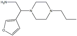 2-(4-propylpiperazin-1-yl)-2-tetrahydrofuran-3-ylethanamine 구조식 이미지