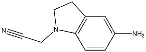 2-(5-amino-2,3-dihydro-1H-indol-1-yl)acetonitrile 구조식 이미지