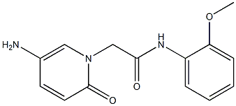 2-(5-amino-2-oxo-1,2-dihydropyridin-1-yl)-N-(2-methoxyphenyl)acetamide Structure