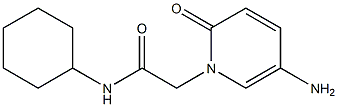 2-(5-amino-2-oxo-1,2-dihydropyridin-1-yl)-N-cyclohexylacetamide 구조식 이미지