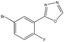 2-(5-bromo-2-fluorophenyl)-1,3,4-oxadiazole 구조식 이미지