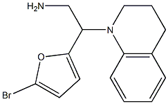 2-(5-bromo-2-furyl)-2-(3,4-dihydroquinolin-1(2H)-yl)ethanamine 구조식 이미지