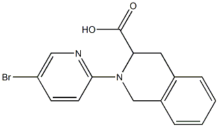 2-(5-bromopyridin-2-yl)-1,2,3,4-tetrahydroisoquinoline-3-carboxylic acid Structure