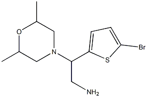 2-(5-bromothiophen-2-yl)-2-(2,6-dimethylmorpholin-4-yl)ethan-1-amine Structure