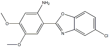 2-(5-chloro-1,3-benzoxazol-2-yl)-4,5-dimethoxyaniline Structure