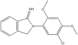 2-(5-chloro-2,4-dimethoxyphenyl)-2,3-dihydro-1H-isoindol-1-imine Structure