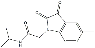 2-(5-methyl-2,3-dioxo-2,3-dihydro-1H-indol-1-yl)-N-(propan-2-yl)acetamide Structure