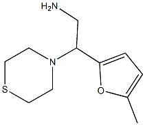 2-(5-methylfuran-2-yl)-2-(thiomorpholin-4-yl)ethan-1-amine Structure