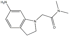 2-(6-amino-2,3-dihydro-1H-indol-1-yl)-N,N-dimethylacetamide Structure