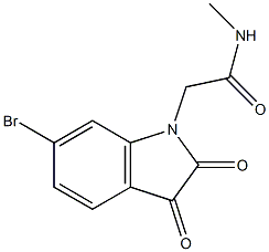 2-(6-bromo-2,3-dioxo-2,3-dihydro-1H-indol-1-yl)-N-methylacetamide 구조식 이미지