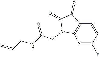 2-(6-fluoro-2,3-dioxo-2,3-dihydro-1H-indol-1-yl)-N-(prop-2-en-1-yl)acetamide Structure