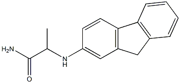 2-(9H-fluoren-2-ylamino)propanamide 구조식 이미지