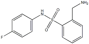 2-(aminomethyl)-N-(4-fluorophenyl)benzenesulfonamide Structure