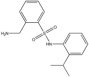 2-(aminomethyl)-N-[2-(propan-2-yl)phenyl]benzene-1-sulfonamide Structure