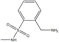 2-(aminomethyl)-N-methylbenzenesulfonamide 구조식 이미지