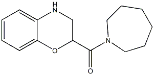 2-(azepan-1-ylcarbonyl)-3,4-dihydro-2H-1,4-benzoxazine 구조식 이미지