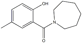 2-(azepan-1-ylcarbonyl)-4-methylphenol 구조식 이미지