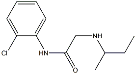 2-(butan-2-ylamino)-N-(2-chlorophenyl)acetamide Structure