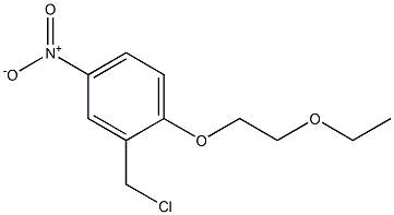 2-(chloromethyl)-1-(2-ethoxyethoxy)-4-nitrobenzene 구조식 이미지