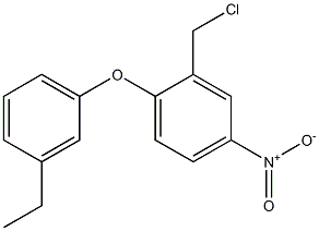 2-(chloromethyl)-1-(3-ethylphenoxy)-4-nitrobenzene Structure