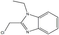 2-(chloromethyl)-1-ethyl-1H-1,3-benzodiazole 구조식 이미지