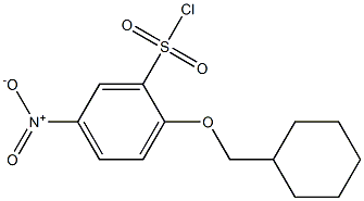 2-(cyclohexylmethoxy)-5-nitrobenzene-1-sulfonyl chloride 구조식 이미지