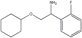 2-(cyclohexyloxy)-1-(2-fluorophenyl)ethanamine Structure